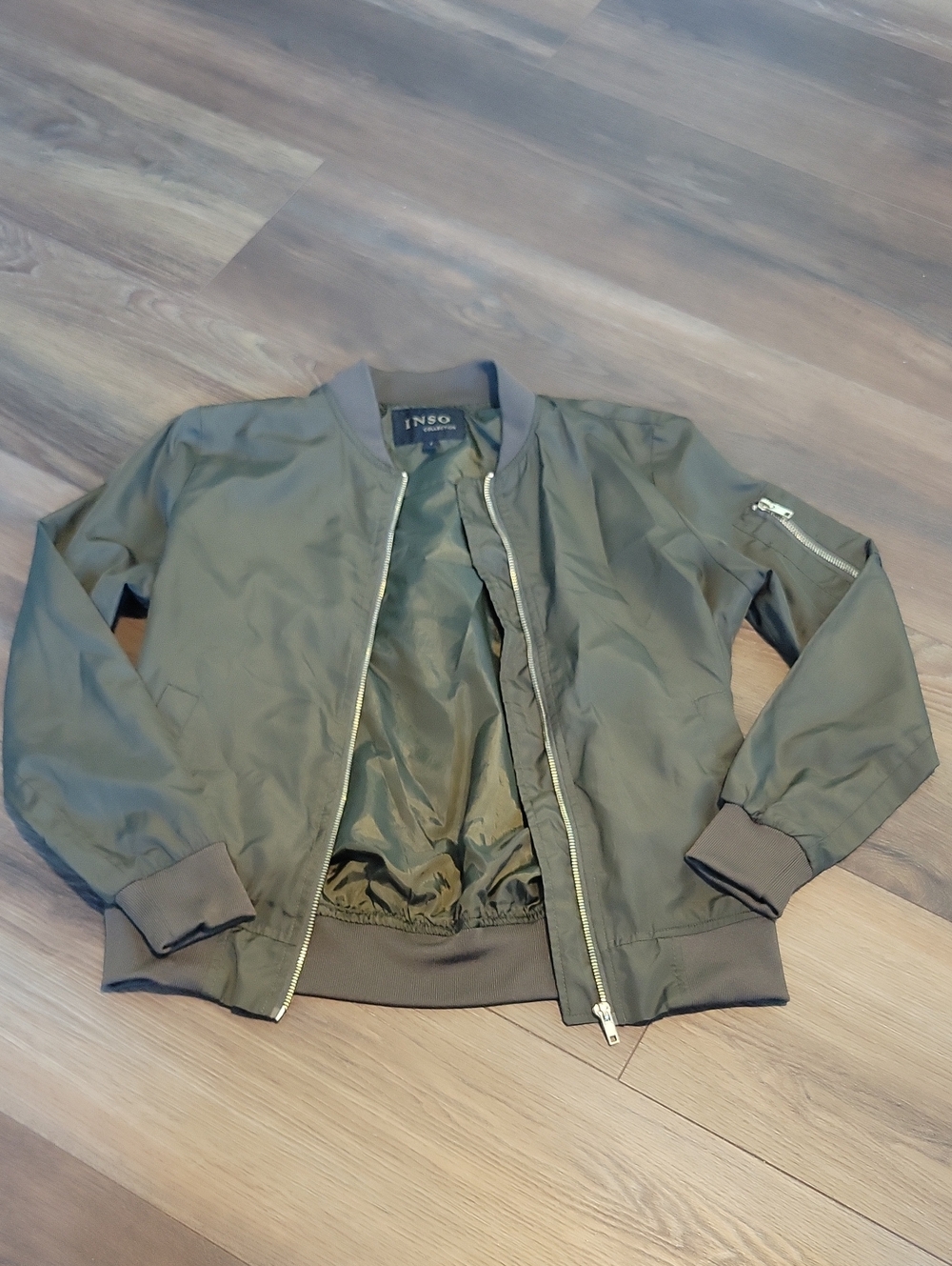 Women's Olive Bomber Jacket
